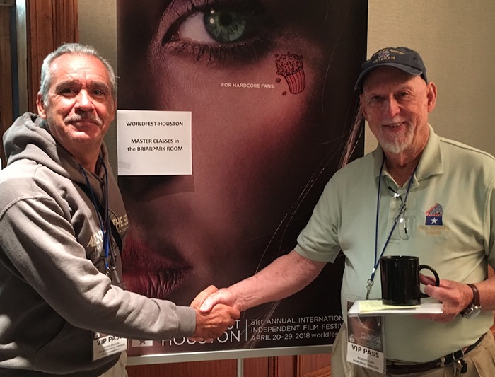 Avec Hunter Todd, Fondateur du Festival international du film de Houston (Texas)